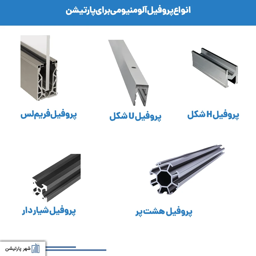 انواع پروفیل آلومنیومی