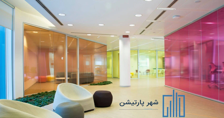 عکس پارتیشن شیشه ای