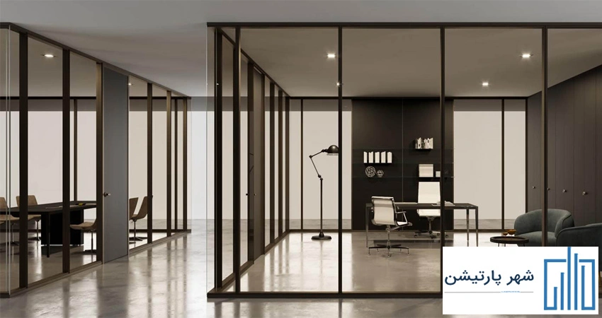 عکس پارتیشن شیشه ای