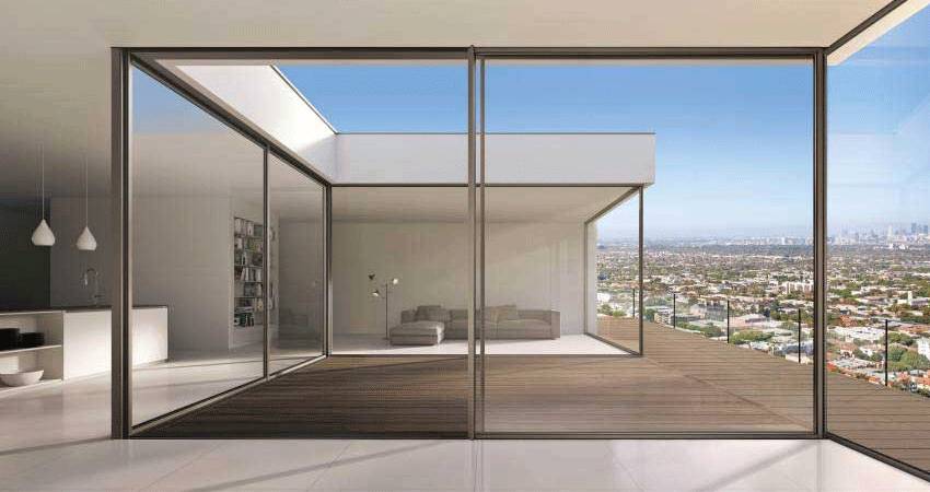 دیوار شیشه ای ثابت